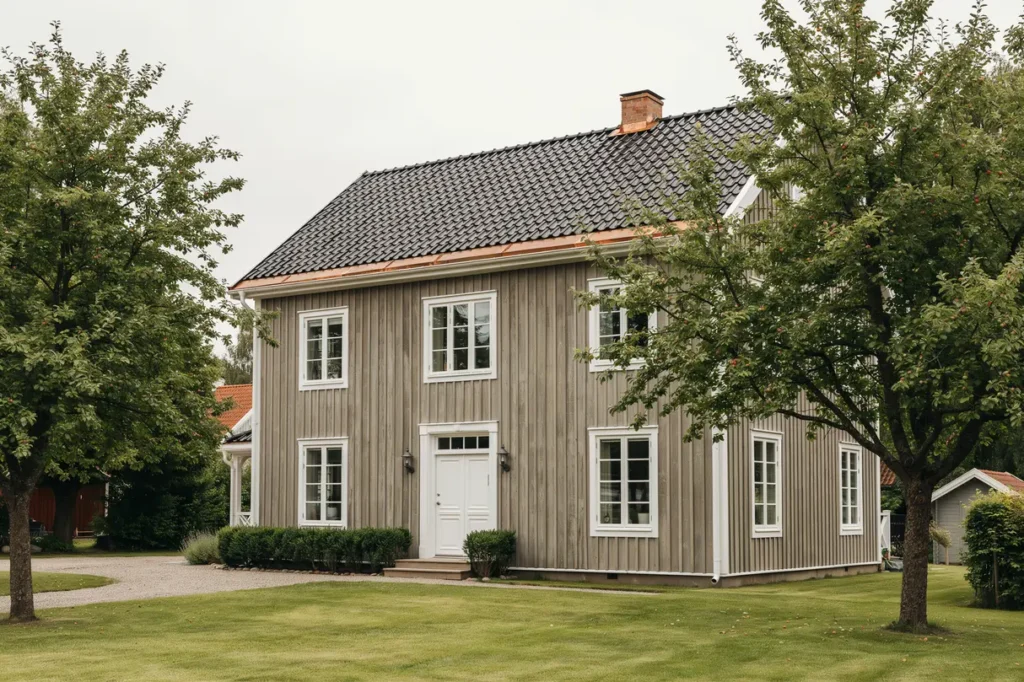 oml ggning av tegeltak p villa i varg n v nersborg